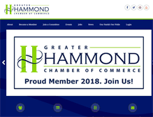 Tablet Screenshot of hammondchamber.org